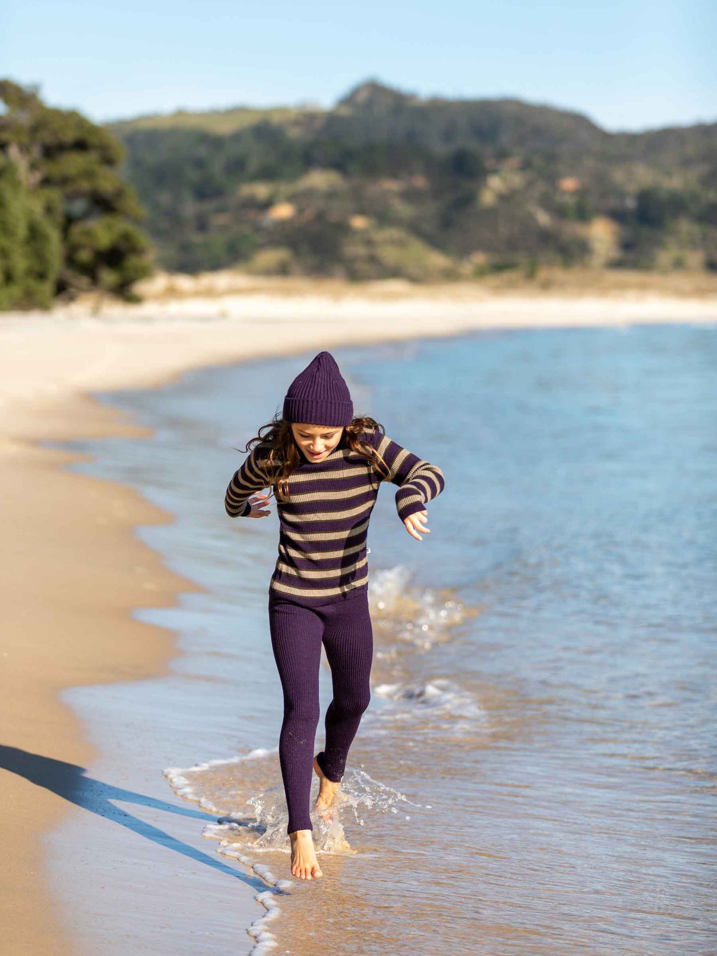 Knit Leggings Plum