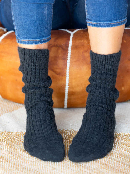 Alpaca Lounge Socks Charcoal