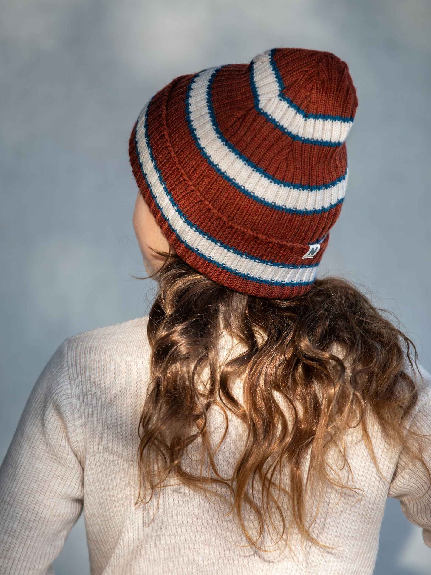 Dory Beanie Rust Stripe