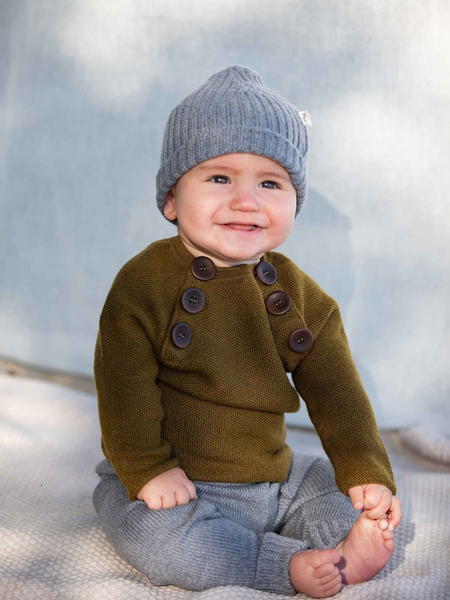 Augustin Baby Sweater Kelp