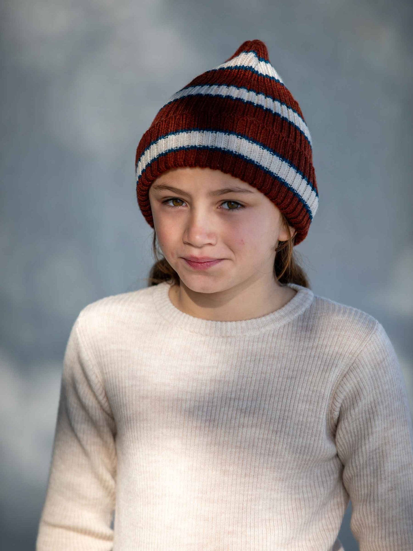 Dory Beanie Rust Stripe