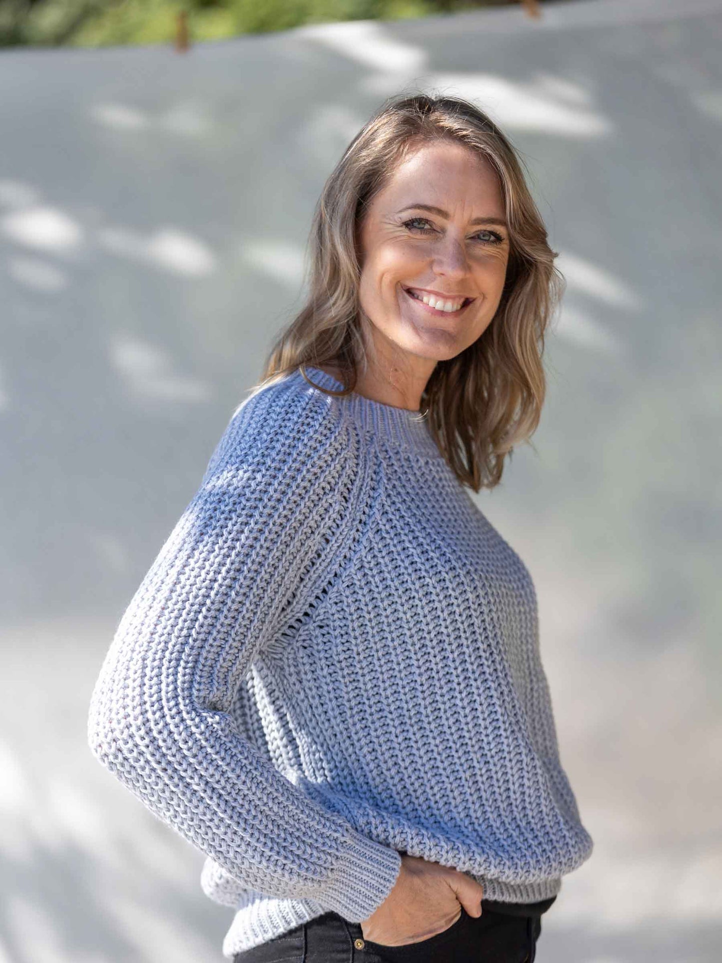 Women's Fishline Sweater Silver