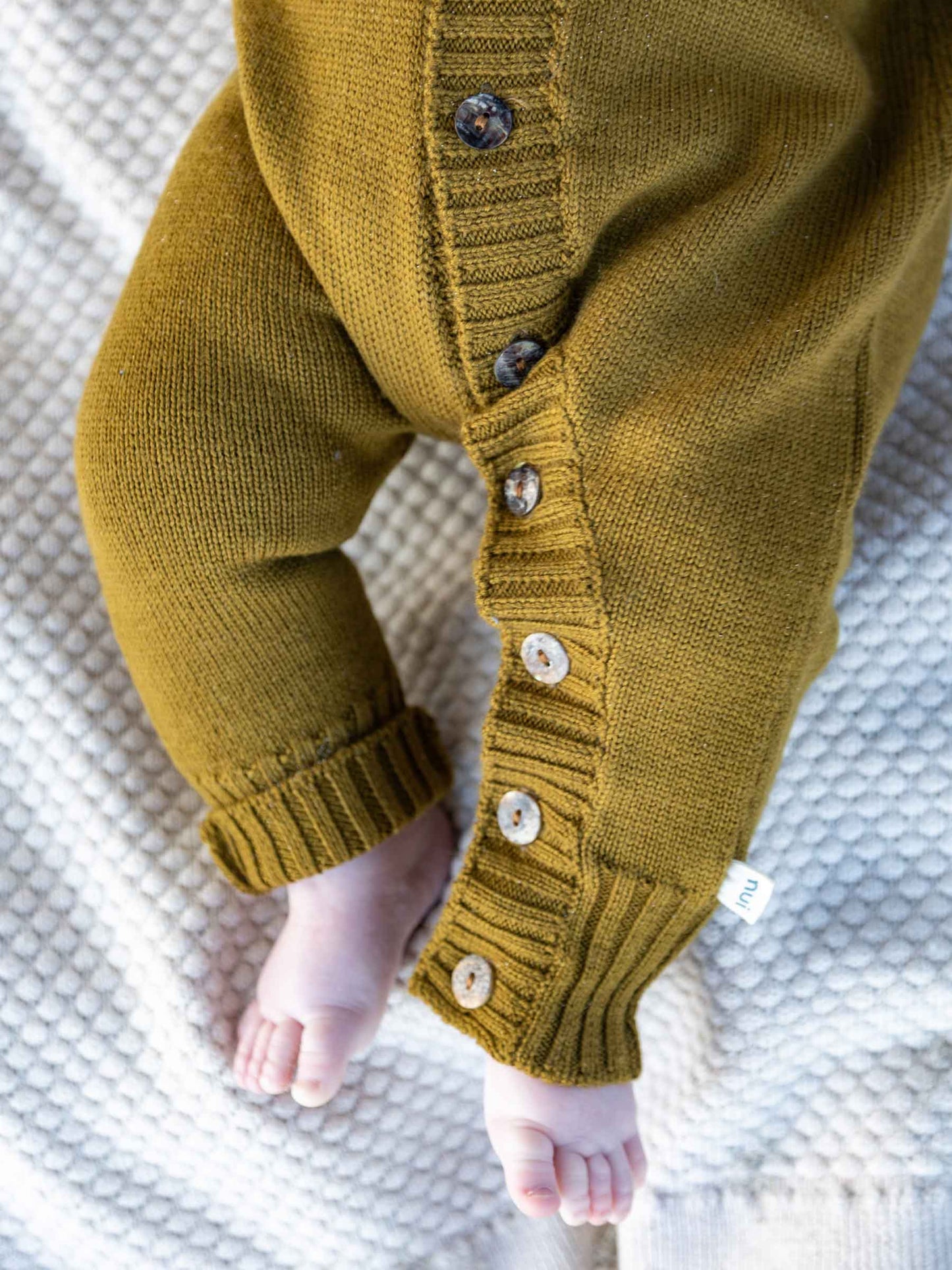 Milo Hooded Romper Kelp