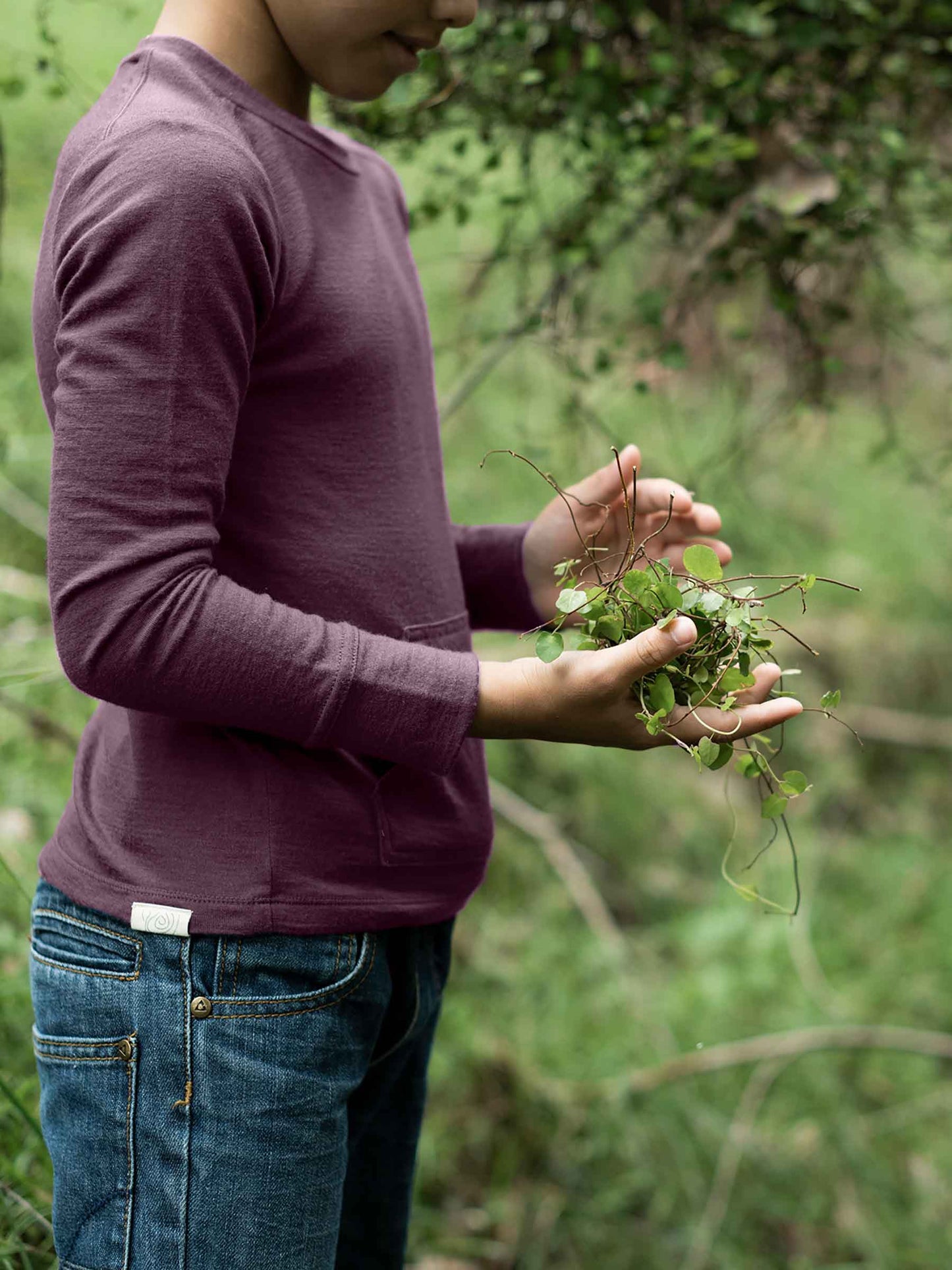 Tihoi Merino Crew Plum