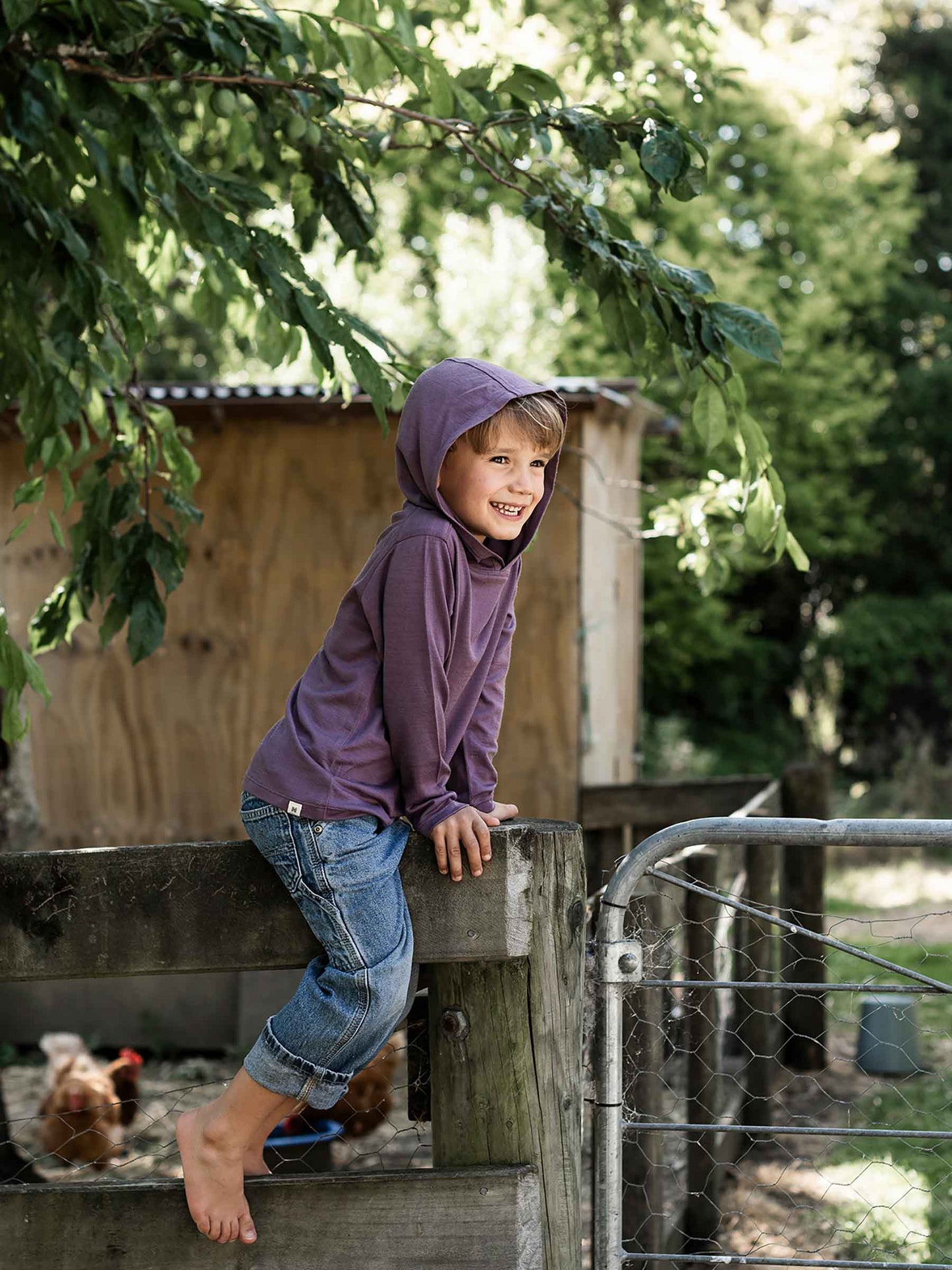 Trailhead Merino Hoodie Plum