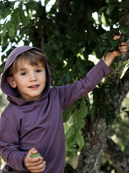 Trailhead Merino Hoodie Plum