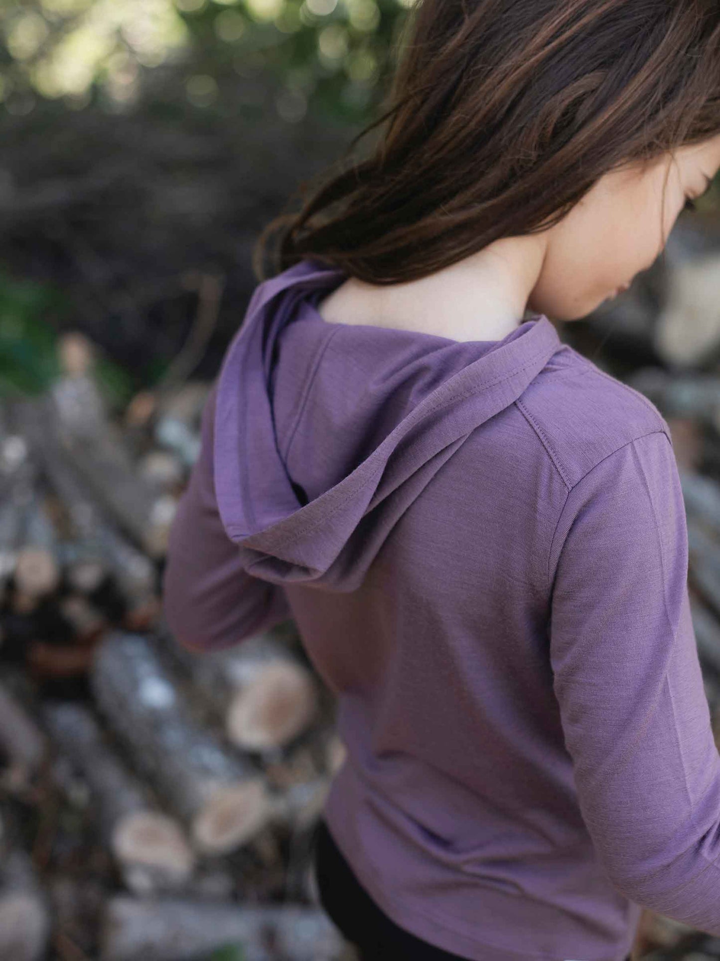 Trailhead Merino Hoodie Plum