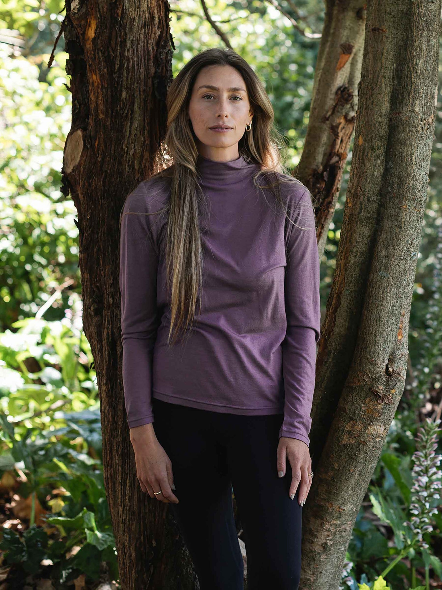 Women's Opua Merino Mockneck Plum