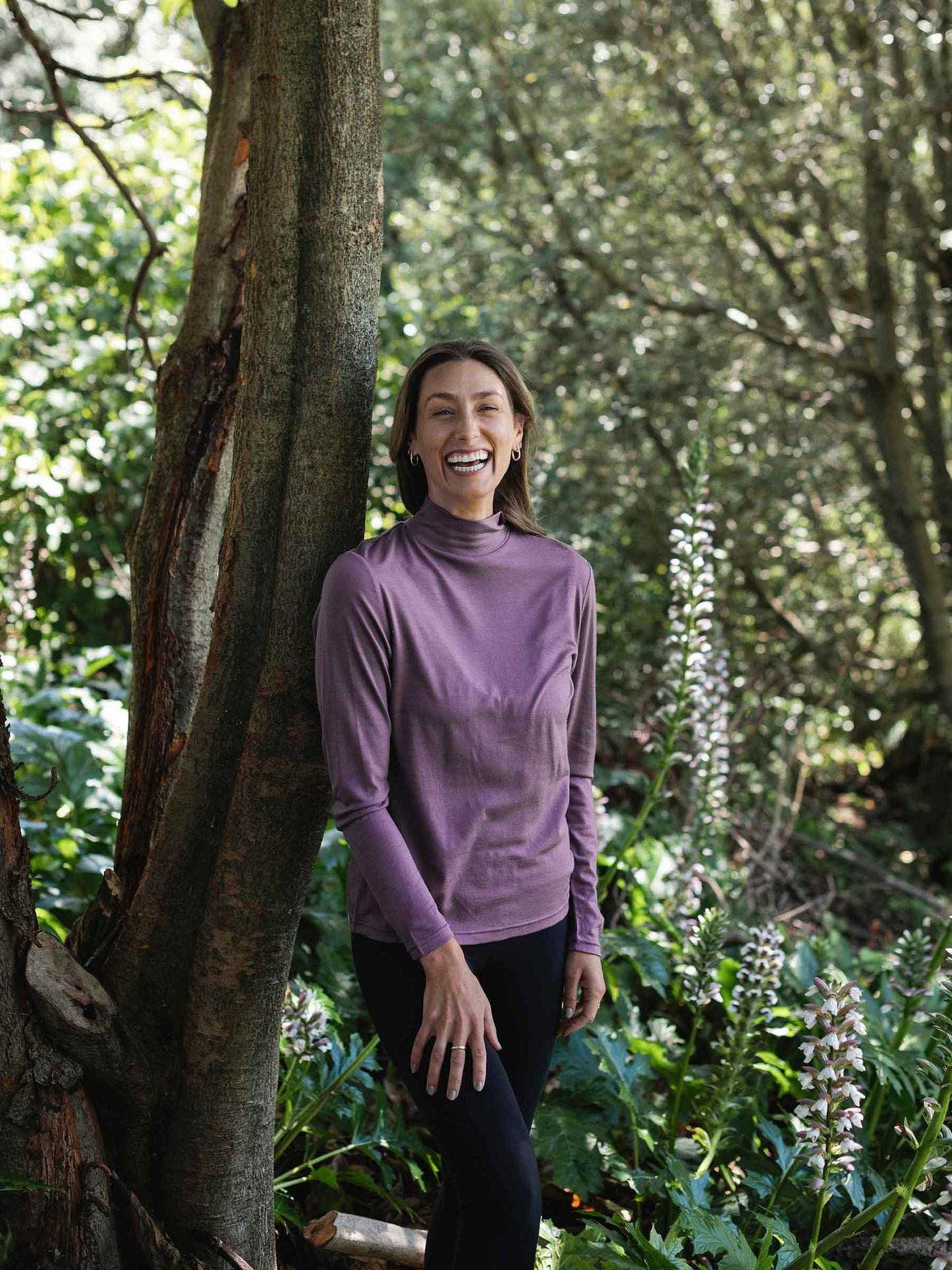 Women's Opua Merino Mockneck Plum