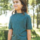 Child MerinoSilk Wallace Tee Deep Sea