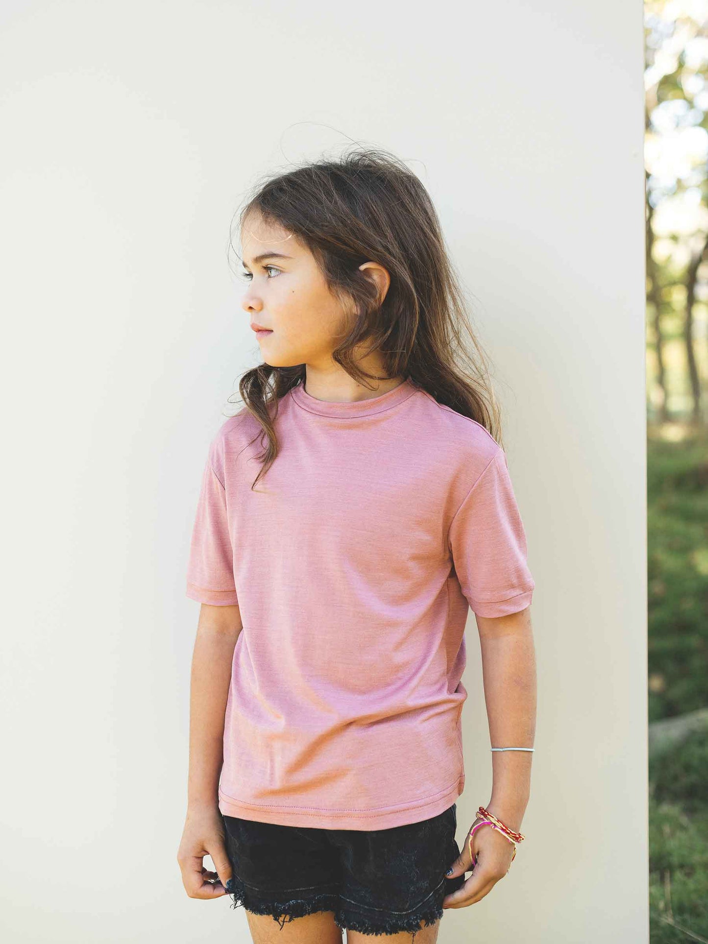 Child MerinoSilk Wallace Tee Dusk