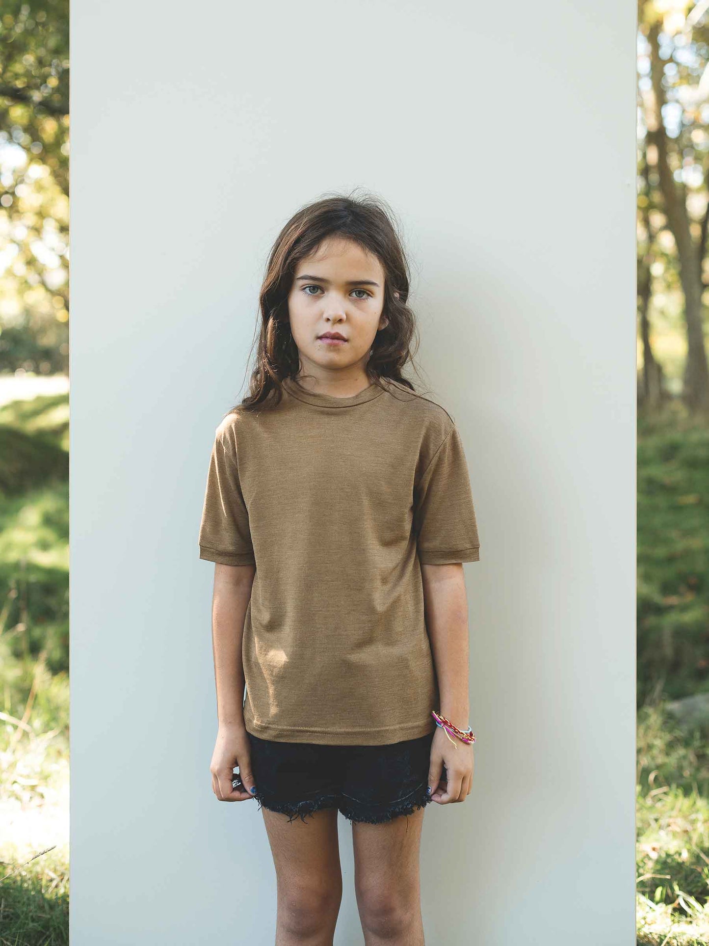 Child MerinoSilk Wallace Tee Kelp