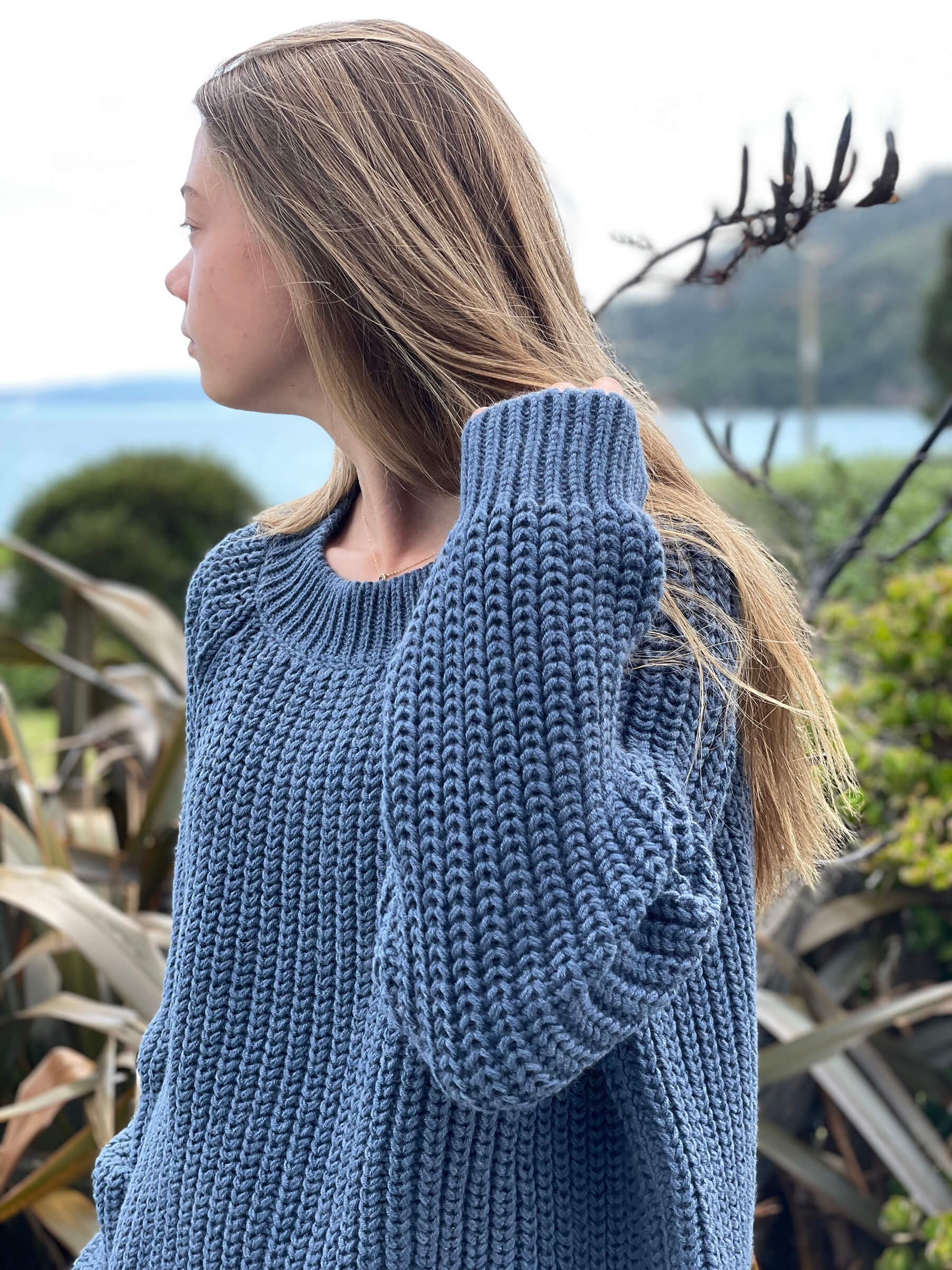 women's merino knit sweater