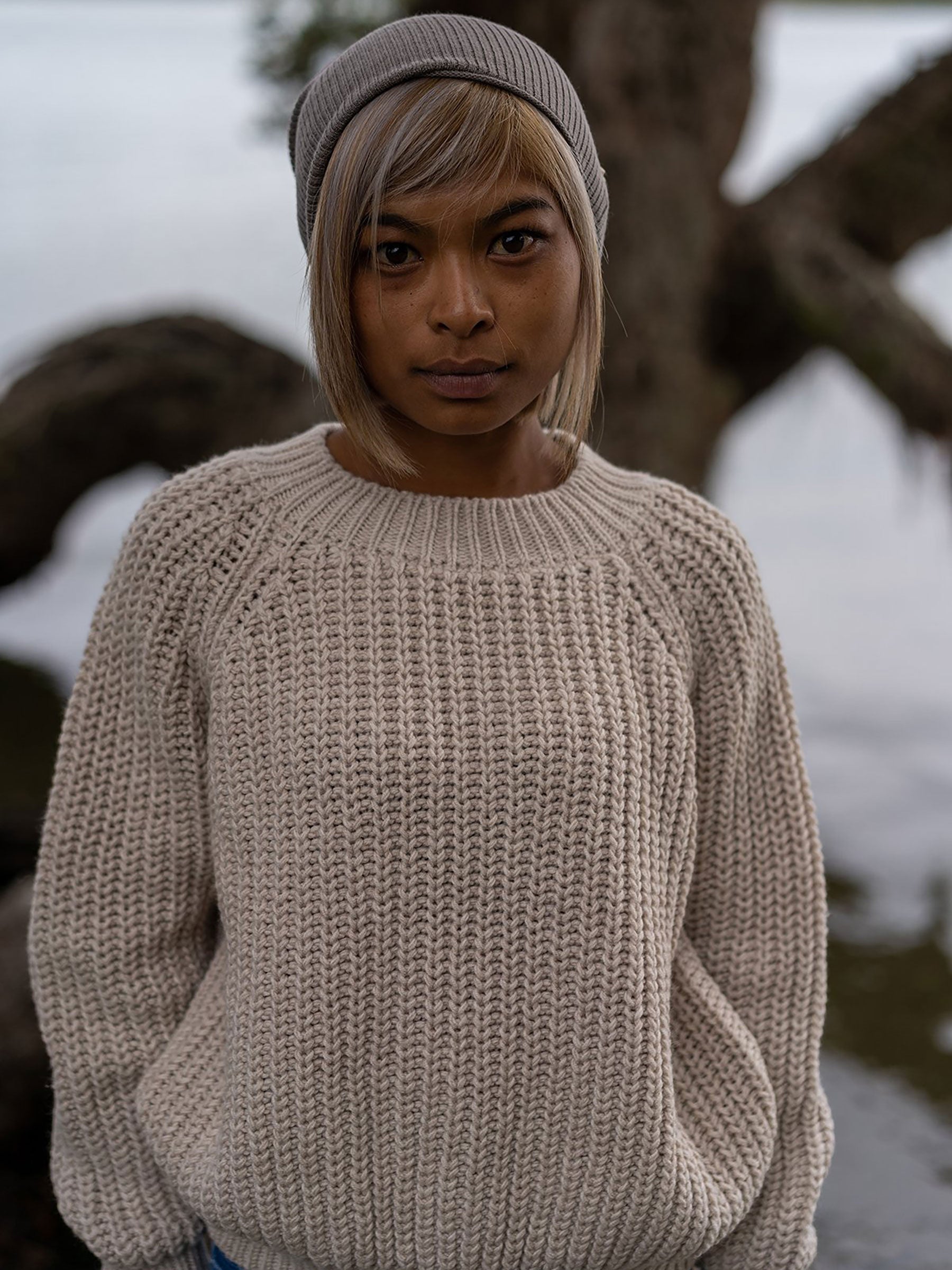 women's merino wool knit sweater