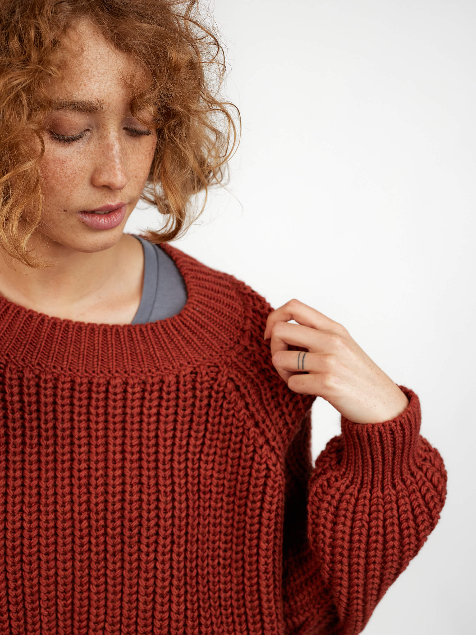 Merino Wool Adult Fishline Sweater - Nui Organics