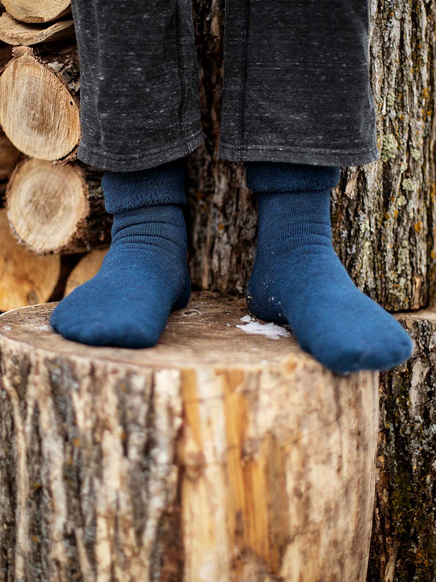 Merino Child Lounge Socks Deep