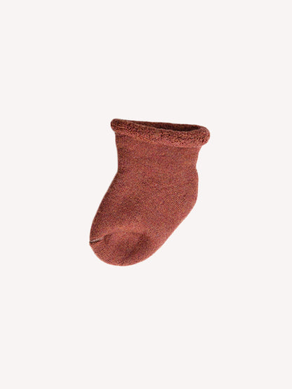 Merino Infant Lounge Sock Rust