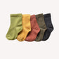 Merino Infant Nature Socks 5 pack Harakeke