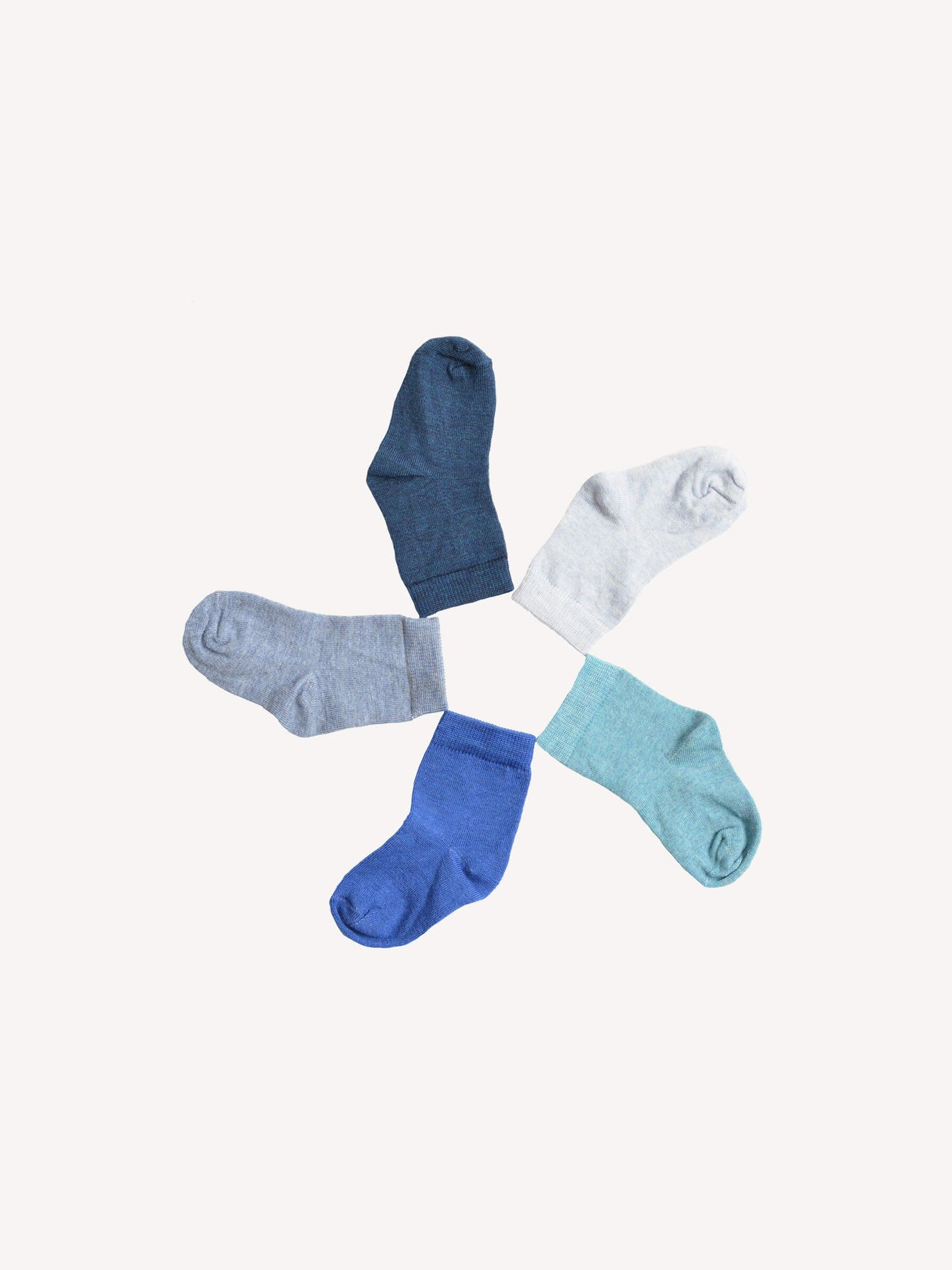 Merino Wool Infant Nature Socks 5 Pack - Nui Organics