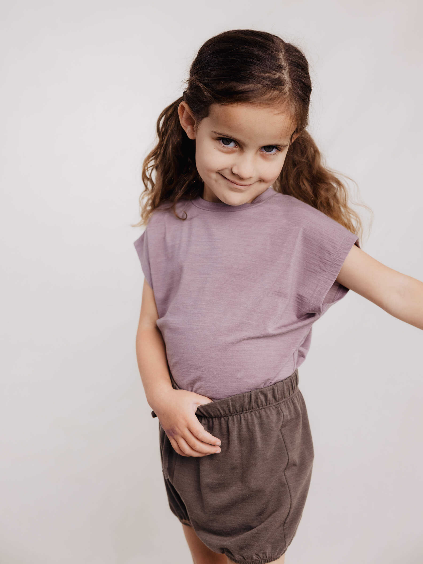 Merino Tencel Child Lily Tee - Nui Organics