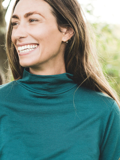 Women's Opua Mockneck Deep Sea